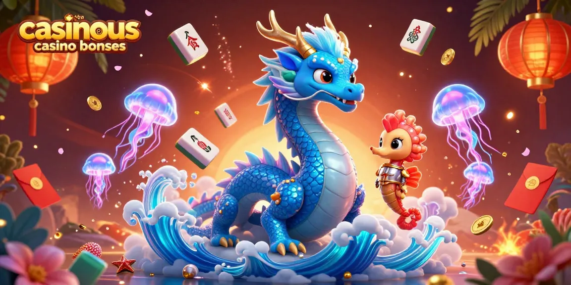 Experience casinous.com casino bonuses with exciting characters and festive gaming elements in a vibrant 3D illustration.