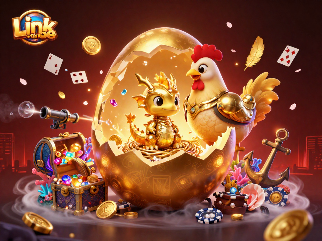 Experience thrilling wins at Link vin88, featuring a captivating baby dragon and stunning casino elements.